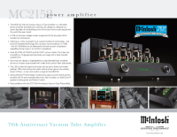 McIntosh MC2152 - Brochure 